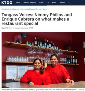 Tongass Voices: Nimmy Philips and Enrique Cabrera on what makes a restaurant special